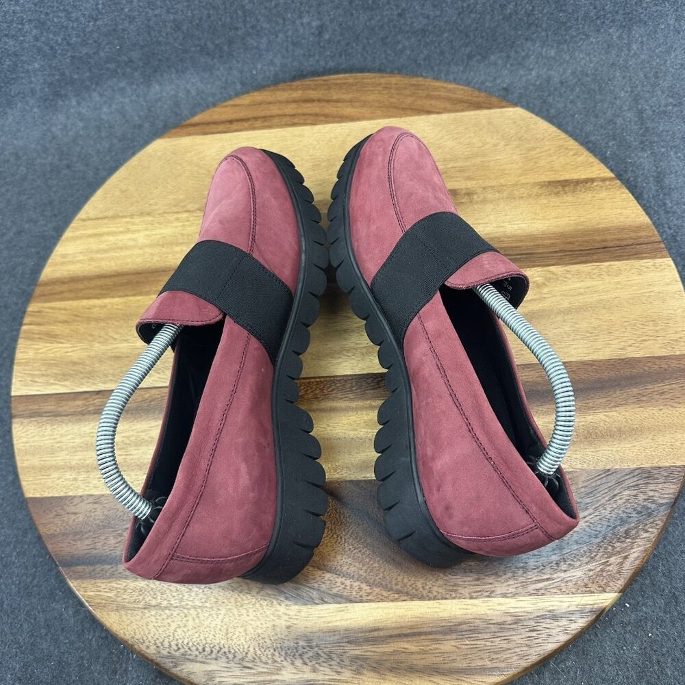 Mephisto Women’s LORIANE Flats Leather Slip On Loafers Red Size 7.5 - Picture 8 of 12